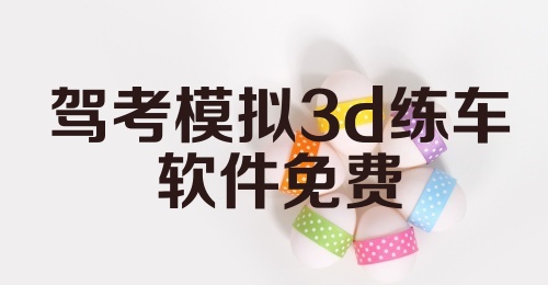 驾考模拟3d练车软件免费