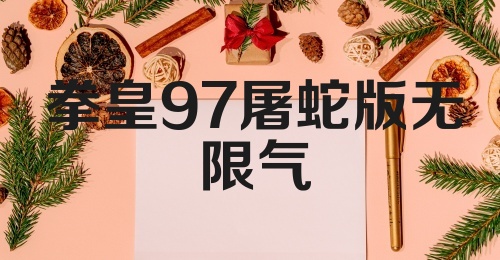 拳皇97屠蛇版无限气