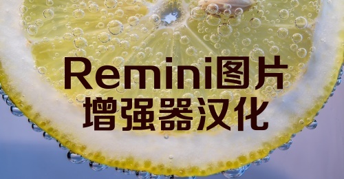 Remini图片增强器汉化