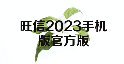 旺信2023手机版官方版