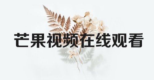 芒果视频在线观看