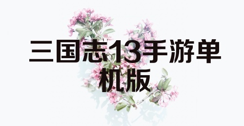 三国志13手游单机版