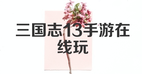 三国志13手游在线玩