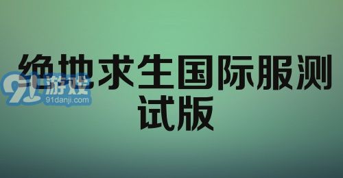 绝地求生国际服测试版