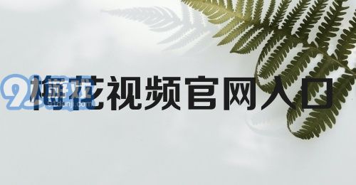 梅花视频官网入口