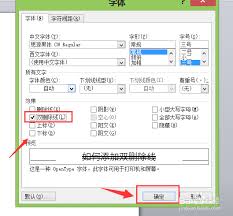 Word文档设置双删除线方法