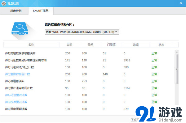 点击查看SMART信息