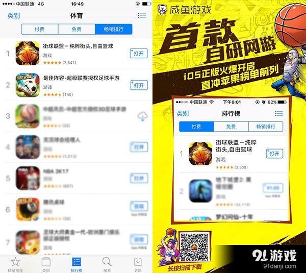 来一场篮球对决 《街球联盟》App Store限免今日开启