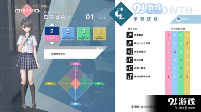 蓝色<a class='simzt' href='http://www.3dmgame.com/games/Reflect/' target='_blank'>反射</a>幻舞少女之剑全任务技能介绍白井日菜子