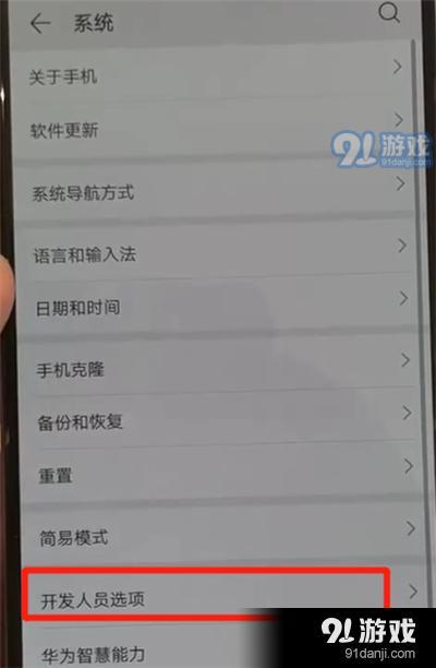 华为p30pro中将开发人员选项关闭的具体操作方法