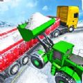 雪货物拖车运输游戏