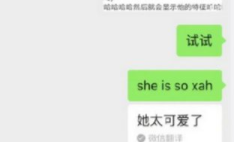 she is so什么意思 微信输入she is so含义详情介绍