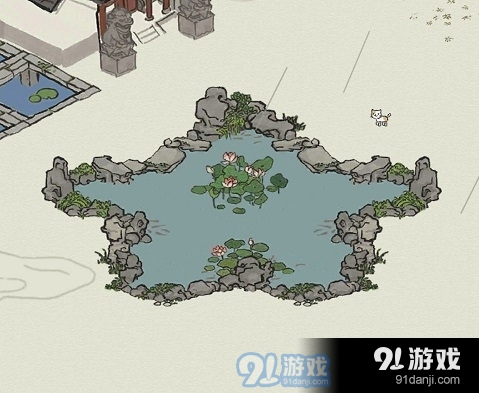 《江南百景图》五角池塘布局方法