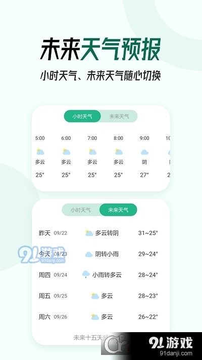 本地实时天气预报